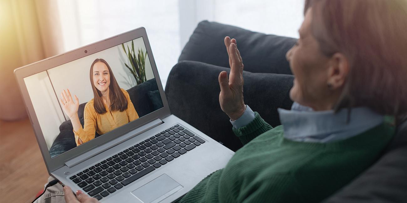 Employee receives virtual therapy and counseling for mental health and wellness support.